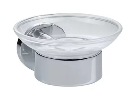 Soap holder chrome acrylic