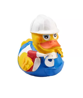 Badeente Handwerker gelb